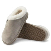 BIRKENSTOCK Zermatt Premium Suede Leather-Stone Coin at Gravity NYC